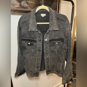 POL studded denim jacket